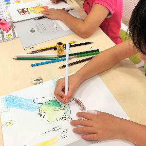 光とカゲを思考するカルダモンのぬり絵