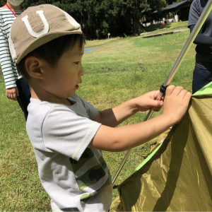はじめてのお泊まりキャンプ